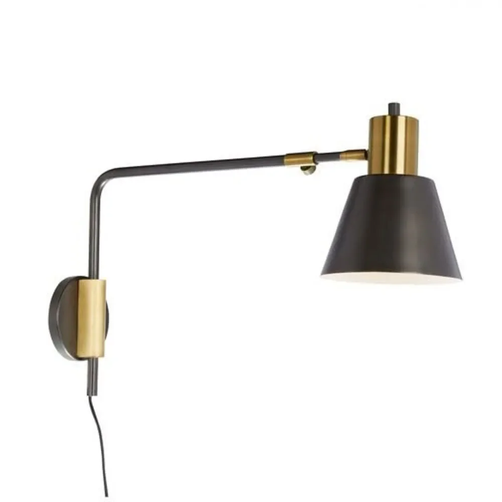West Elm Rejuvenation Cylinder Sconces, Adjustable, Antique Bronze, Set of 2 Bra